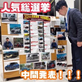 人気総選挙　中間発表！！